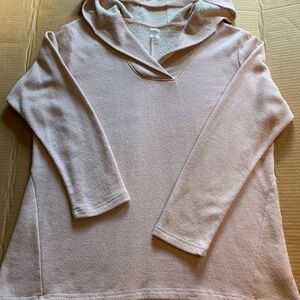 St. John's Bay Light Blush Pink Hooded Cowl Pullover Sweater